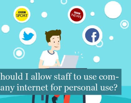 Should I allow my staff to use the company internet for personal use?