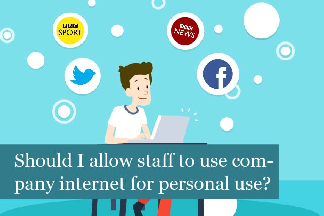 Should I allow my staff to use the company internet for personal use?