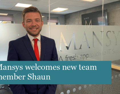 Mansys welcomes new team member Shaun
