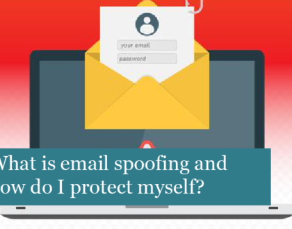 What is email spoofing and how do I protect myself?
